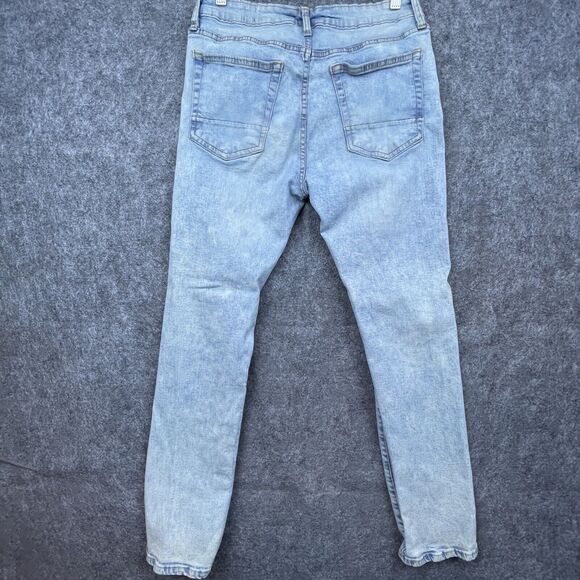 WXYZ MFGCO Jeans Mens 32 x 30 Nomad Slim Fit Ripped Thrashed Streetwear - Picture 2 of 8